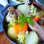 野菜たっぷりおかずスープ【腸活に具だくさん酢キャベツポトフ】