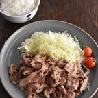 豚こま切れ肉で♪梅味のさっぱり生姜焼き