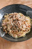 大根でボリュームアップ！大根とツナ缶の塩こんぶパスタ