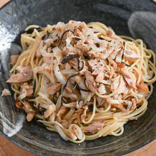 大根でボリュームアップ！大根とツナ缶の塩こんぶパスタ
