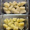 【ウインナーとポテト、豆野菜のガーリックソテー】お酒に合う♪の工程1