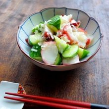 タコと胡瓜のねぎ塩和え