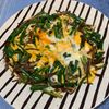 楽ラク手抜キッチン🐶🐾の作ってみた!投稿(ニラとえのきの卵とじ♩麺つゆで簡単！5分でできるお手軽おかず)