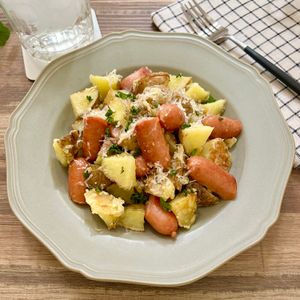 のりのり🐾🎀🤍の作ってみた!投稿(最高に美味しい食べ方！【ガーリックチーズジャーマンポテト】)