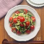カルシウムたっぷり【おかひじきとサバ缶の和え物】