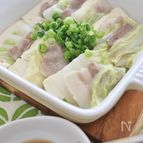 豚肉と白菜、豆腐のレンジ蒸し