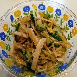 にゃんこさん🐱の作ってみた!投稿(【ささみと切り干し大根のポリポリ中華風サラダ】ヘルシー♡)
