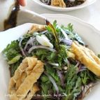 特製★調味料の少ない春菊サラダ蕎麦つゆ

