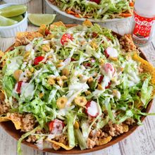 鶏ひき肉のメキシカンナチョス