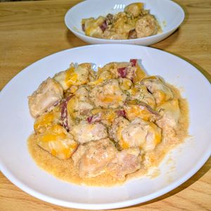 joe sanの作ってみた!投稿(【にんにくがガツンとくる！】鶏肉とさつまいものシュクメルリ)