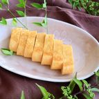 フライパンでだし巻き卵