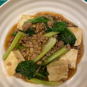 おかか昆布🍙の作ってみた!投稿(小松菜と豆腐のそぼろあんかけ【ヘルシーだけどご飯すすむ！】)