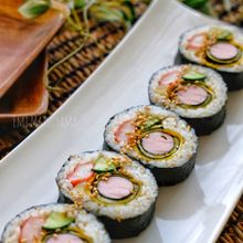 *魚肉ソーセージと海苔の玉子巻きキンパ*