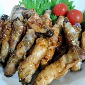 ゆみの作ってみた!投稿(【なすの肉巻き粒マスオイスター照り焼き】ご飯もお酒も進む♪)