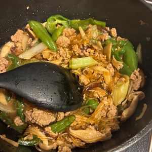 1169387の作ってみた!投稿(別茹で不要♪『豚肉とピーマンのコクうま♡中華風はるさめ炒め』)
