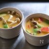 【本鶏だしとアボカド&チーズで】洋風茶碗蒸しの工程3