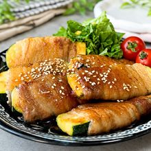 【肉巻きズッキーニ】巻いて絡めるだけ♪