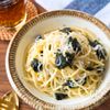 レンジで簡単!しらすと海苔のパスタ