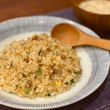 【白だしが決め手！】パラパラ納豆チャーハン