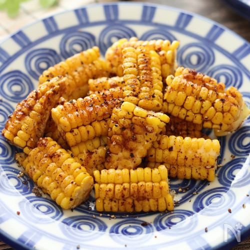 【香ばしマヨ醤油焼きとうもろこし】ごま油がポイント♪