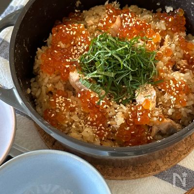 夫が２合完食する【はらこ飯】