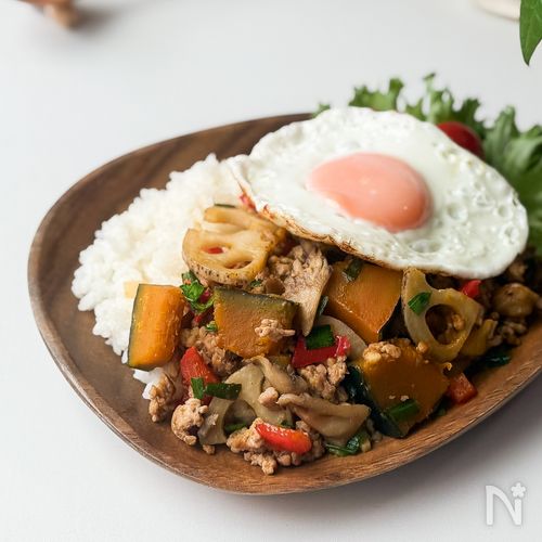 秋野菜ガパオ