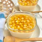 とうもろこしの冷製あんかけ茶碗蒸し【口どけなめらか♪】