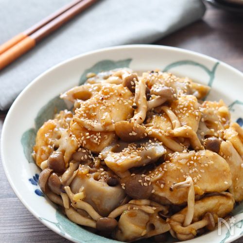 【秋の鶏むね肉中華炒め】食感も楽しめる大満足できるおかず♪