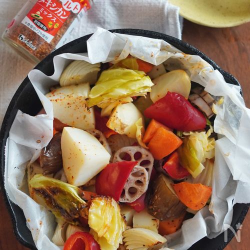味付けこれだけ♪食欲そそる【メキシカンぎゅうぎゅう焼き】