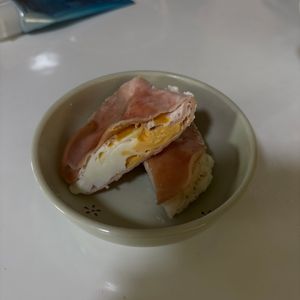 1345691の作ってみた!投稿(お手軽ハムエッグ♩レンジで簡単！爆速！ズボラおかず！お弁当に)