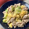 調味料2つ!豚こまとキャベツのオイマヨ卵炒め