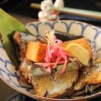 秋刀魚と厚揚げの蒲焼煮