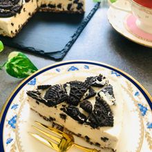贅沢♡ココアクッキーづくしのレアチーズケーキ