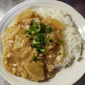 クリームソーダの作ってみた!投稿(【大根のそぼろあん】ワンパン調理♡煮るだけ簡単！)