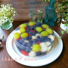 材料2つ+α!?シュワシュワ真夏のゼリーケーキ♪