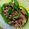 chachaの作ってみた!投稿(やみつき！豚ひき肉とピーマンの塩こんぶペペロンチーノパスタ)