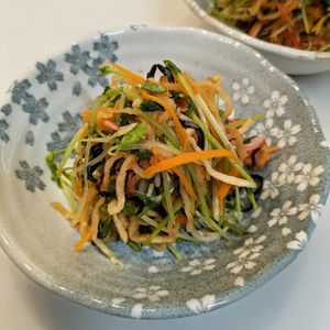 るるる♪の作ってみた!投稿(腸活に最強！【豆苗と切り干し大根のやみつきナムル】)