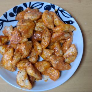 728185の作ってみた!投稿(＼揚げない／ワンパン10分【絶品♡鶏チリ風】チリソース不要！)