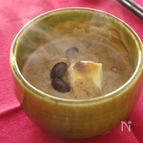 豆好きさんの黒豆汁粉。