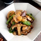 ホタテとピーマンと椎茸のくたくた煮