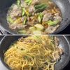 【豚肉とアスパラのバター醤油スパゲティ】にんにく香るコク旨♪の工程4