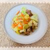 にゃ〜むずの作ってみた!投稿(【豚こまとキャベツの和風だし醤油炒め】しょうが香る野菜炒め♪)