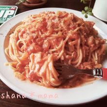 生クリなしてこんなに濃厚♪レンジでトマトクリームチーズパスタ