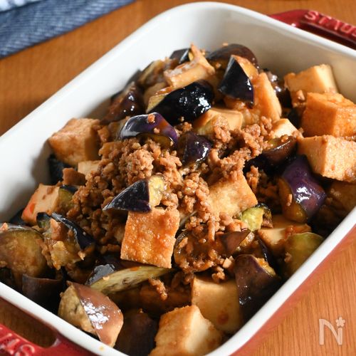 簡単！麻婆なす厚揚げ