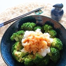 焼きブロッコリーの大根おろしがけ