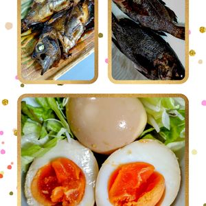 ゆみの作ってみた!投稿(ごま油とにんにくがアクセント！おつまみ煮卵)