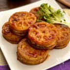 甘辛照り焼き【シャキシャキ蓮根のはさみ焼き】