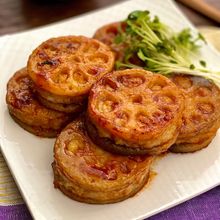甘辛照り焼き【シャキシャキ蓮根のはさみ焼き】