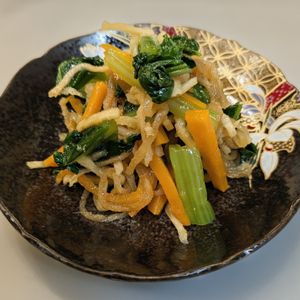 るるる♪の作ってみた!投稿(腸活にはコレ！【小松菜と切り干し大根のやみつきナムル】)