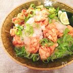 鶏むね肉で♪ザクザク衣の唐揚げ三杯酢おろし和え